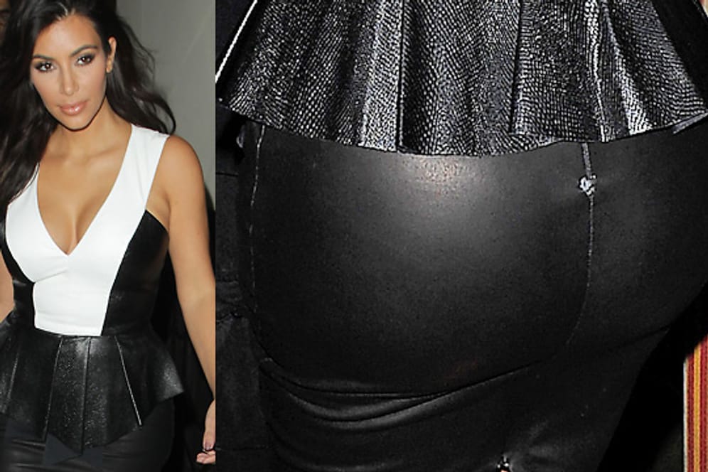 Loch im Kleid: Hier drin macht Kim Kardashian keine gute Figur.