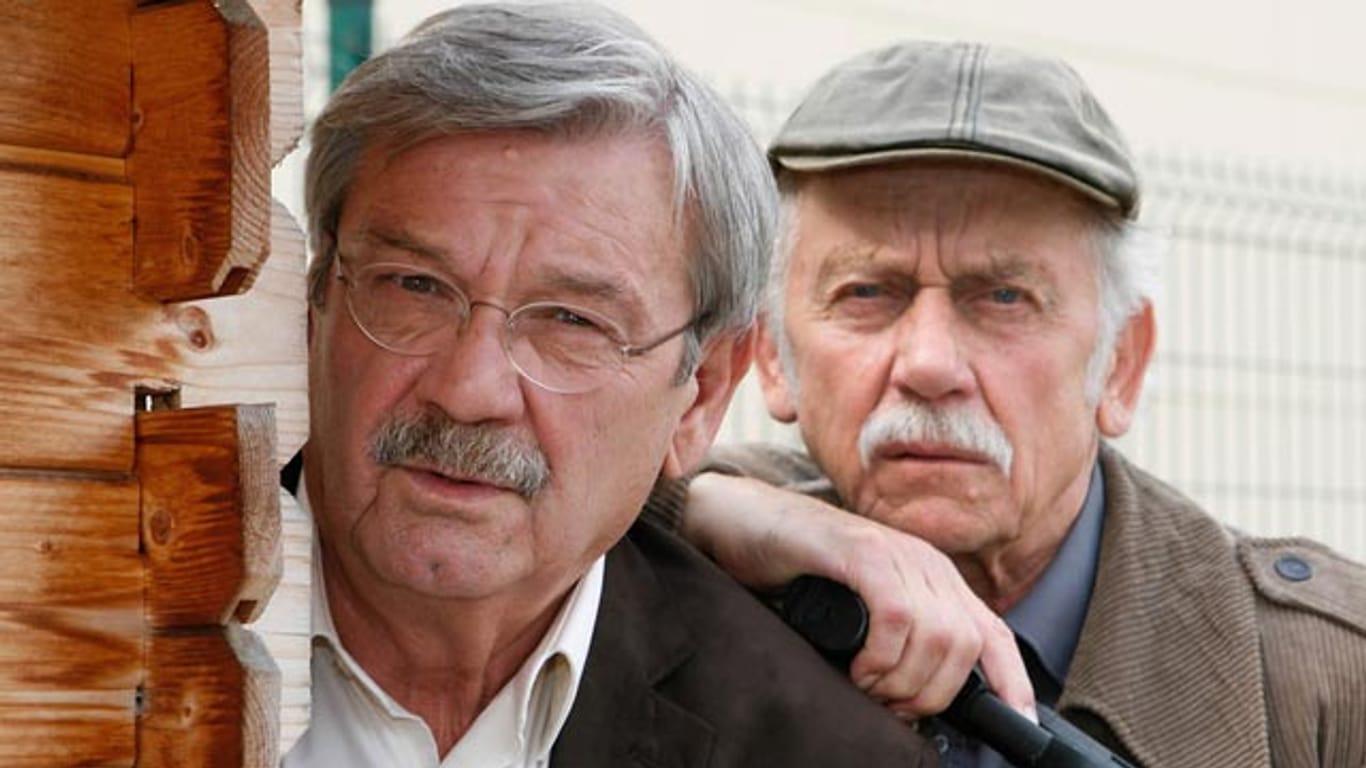 Wolfgang Winkler (li.) und Tilo Prückner treten als "Rentnercops" für die ARD an.