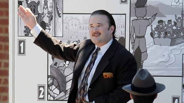 Haley Joel Osment bei den Dreharbeiten zu "Yoga Hosers"