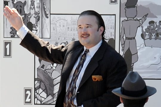 Haley Joel Osment bei den Dreharbeiten zu "Yoga Hosers"