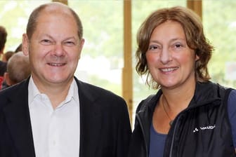 Hamburgs Bürgermeister Olaf Scholz und seine Frau Britta Ernst.