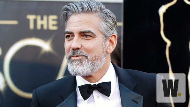 George Clooney - die coole Socke - trägt Vollbart.