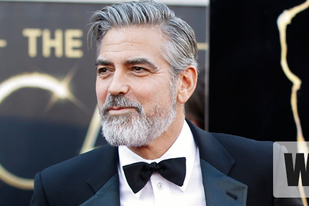 George Clooney - die coole Socke - trägt Vollbart.