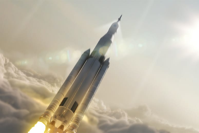 Das Trägersystem SLS soll erstmals Menschen zum Mars bringen.