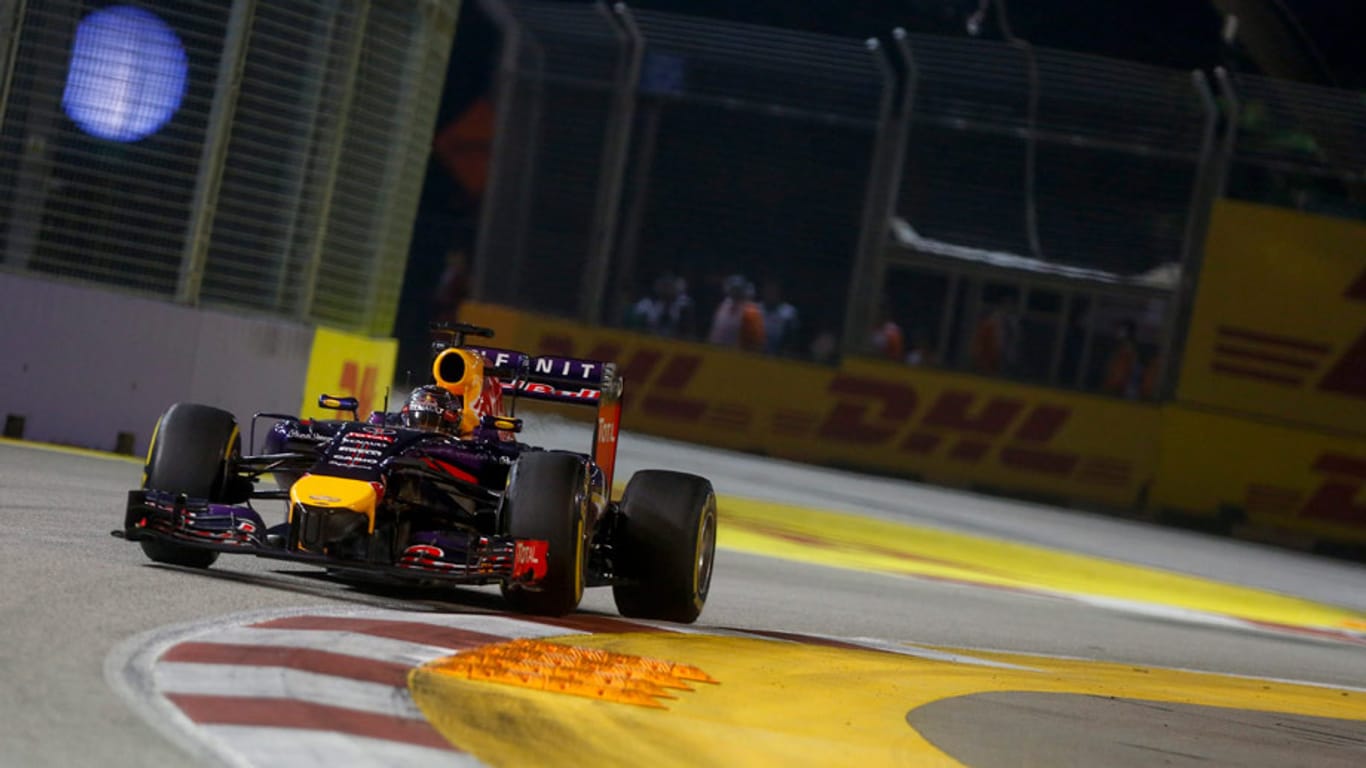 Schlagfertiger Weltmeister: Red-Bull-Pilot Sebastian Vettel holte in Singapur Platz zwei mit einem "Fiat Panda".