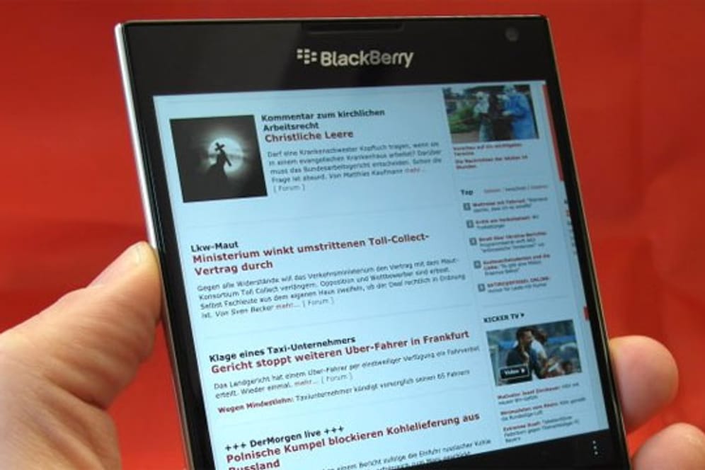Blackberry hat den neuen Passport am Mittwoch zeitgleich in London, Toronto und Dubai vorgestellt.