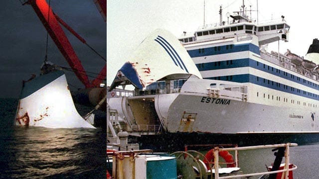 "Estonia": Vor 20 Jahren ist die Ostseefähre mit 1000 Menschen an Bord gesunken. Das Bugvisier soll bei stürmischer See abgerissen sein. "Estonia": Vor 20 Jahren ist die Ostseefähre mit 1000 Menschen an Bord gesunken. Das Bugvisier soll bei stürmischer See abgerissen sein.