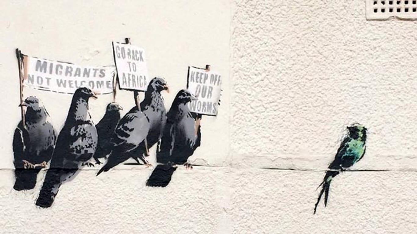 Clacton-on-Sea: Dieses Graffiti von Banksy wurde versehentlich entfernt.