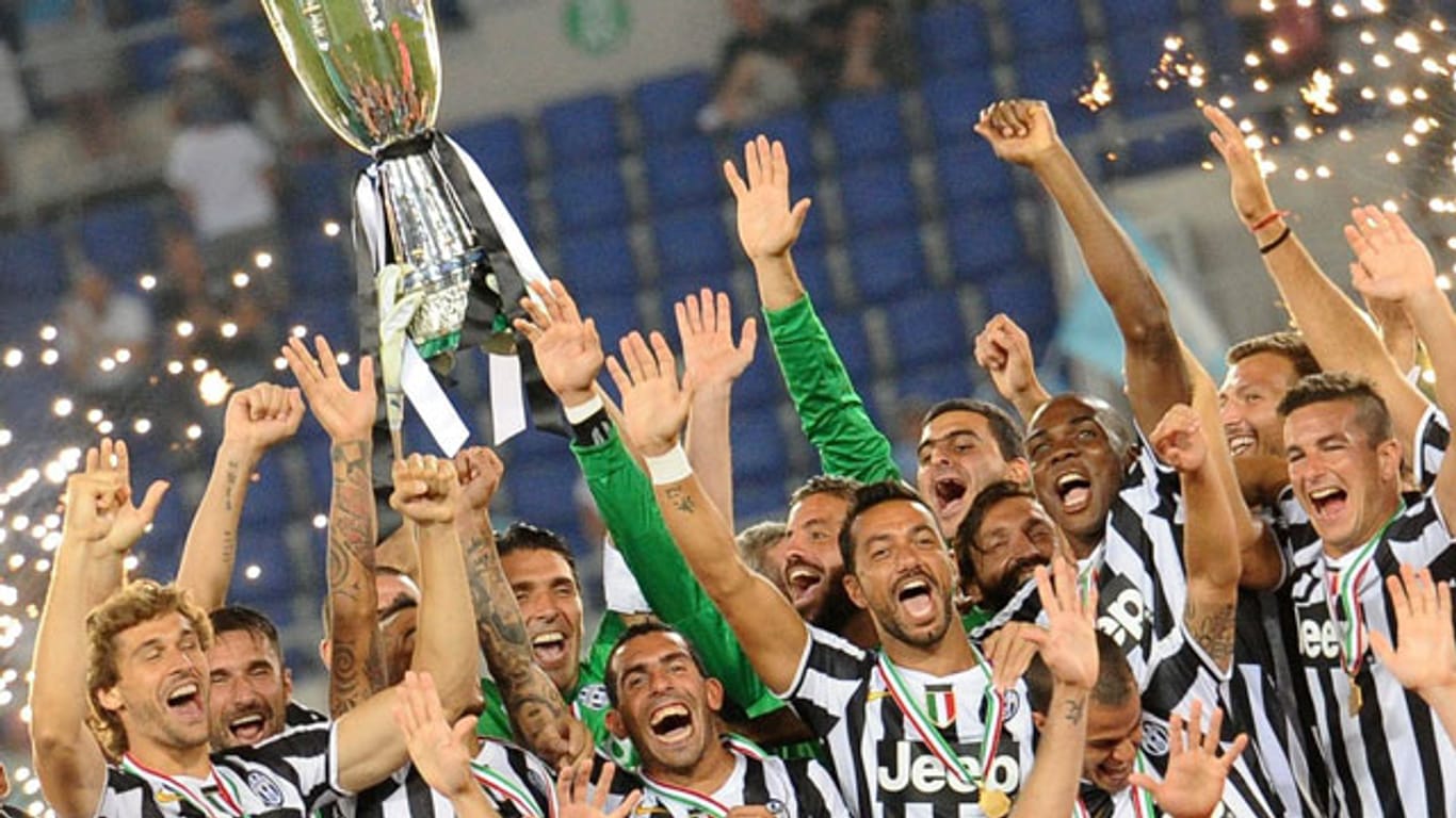 2013 gewinnt Juventus Turin den italienischen Supercup im Olympiastadion in Rom.