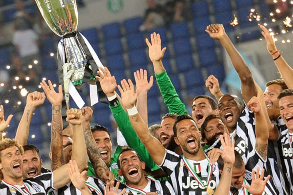 2013 gewinnt Juventus Turin den italienischen Supercup im Olympiastadion in Rom.