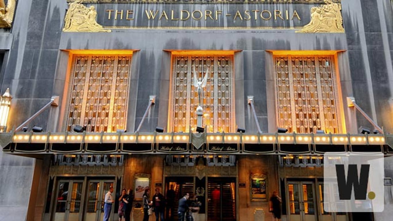 Eines der Wahrzeichen von New York: Das Waldorf-Astoria
