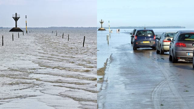 Mal Flut, mal Ebbe: Die Passage du Gois ist eine straßenbauliche Kuriosität.