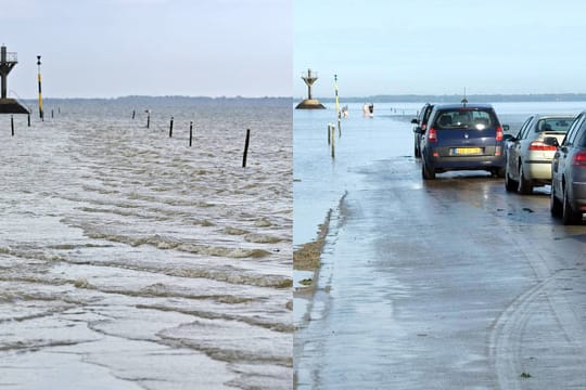 Mal Flut, mal Ebbe: Die Passage du Gois ist eine straßenbauliche Kuriosität.