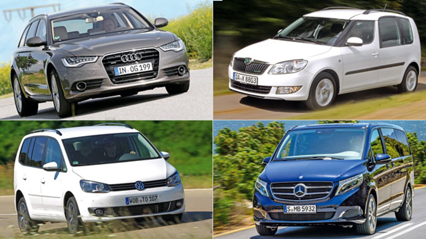 Skoda, VW, Audi, Mercedes sind die dominierenden Hersteller bei den beliebtesten Familienautos.