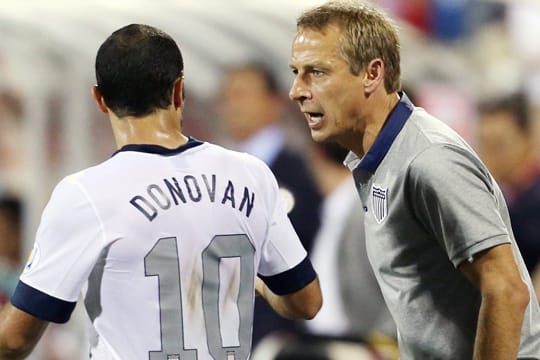 US-Nationalspieler Landon Donovan (li.) und US-Coach Jürgen Klinsmann waren nicht die besten Freunde.