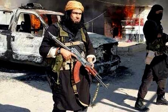 Beginn eines Siegszuges: IS-Kommandeur Shakir Waheib nach einer Schlacht in Anbar.