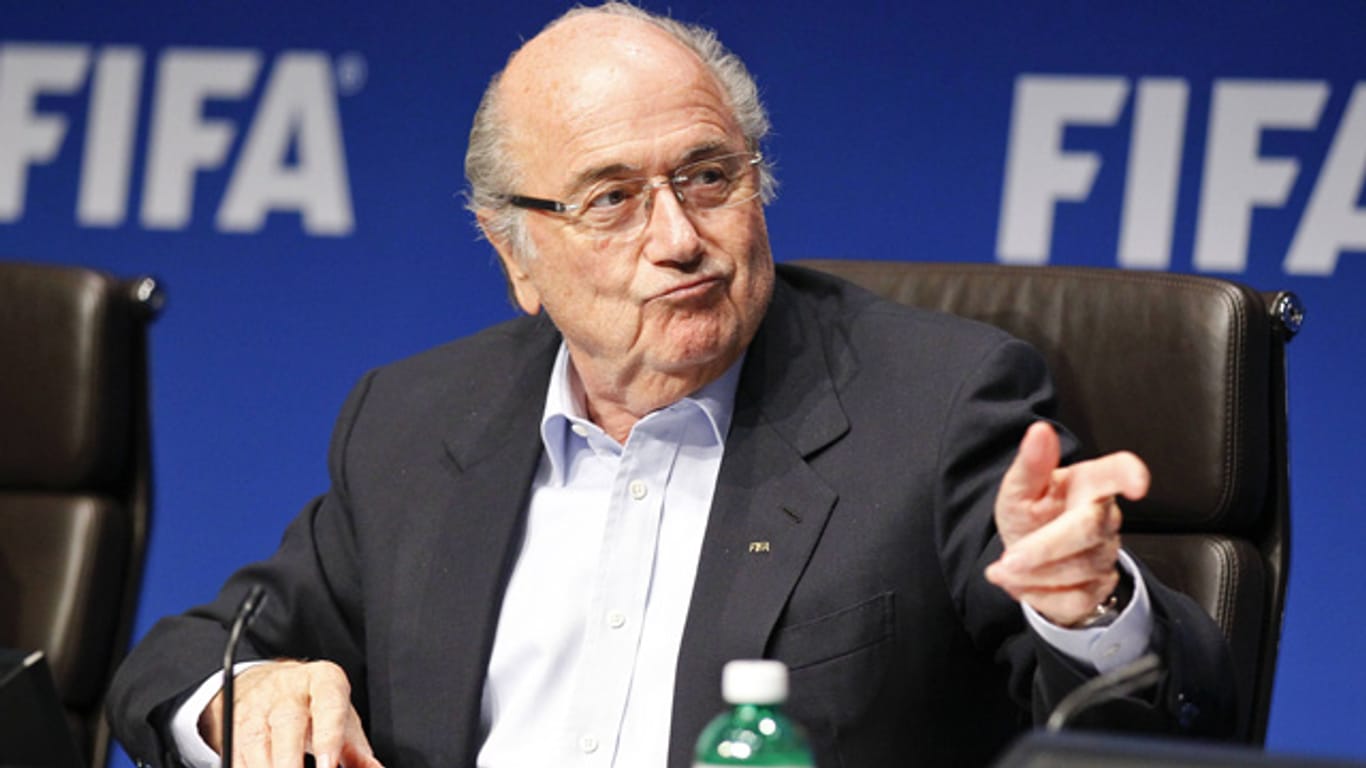 FIFA-Präsident Sepp Blatter beim Meeting des Exekutiv-Kommittees in Zürich.