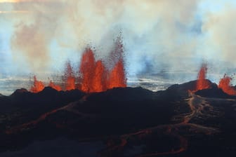 Der isländische Vulkan Bárdarbunga spuckt seit August Lava. Der Ausbruch erreicht historische Dimensionen: