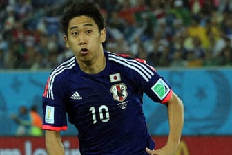 Japans Nationalspieler Shinji Kagawa im Juni beim WM-Gruppenspiel gegen die Griechen.