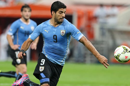 Wieder im Einsatz: Luis Suarez gab ein außergewöhnliches Comeback im Nationaltrikot.