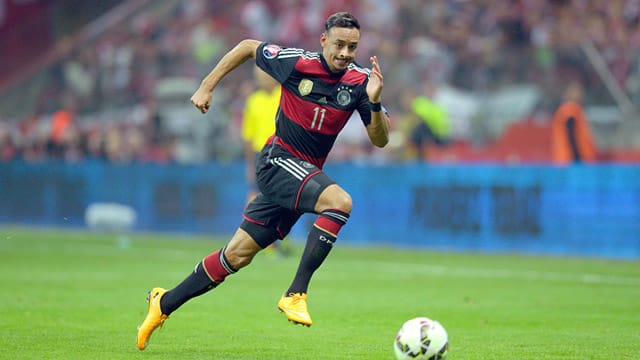 Immer aktiv und voller Spielfreude: Karim Bellarabi in der Partie gegen Polen.