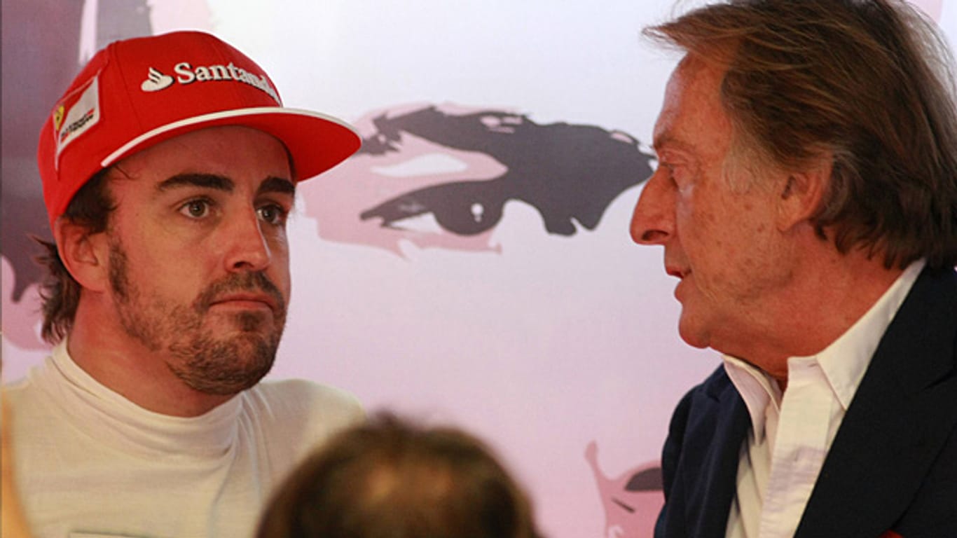 Luca Di Montezemolo (re.) pflegte mit Fernando Alonso während der gemeinsamen Ferrari-Zeiten ein enges Verhältnis.