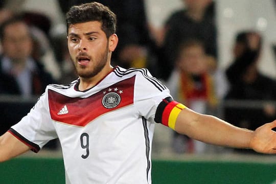 Kevin Volland führte die U21-Nationalmannschaft gegen Ukraine als Kapitän aufs Feld.