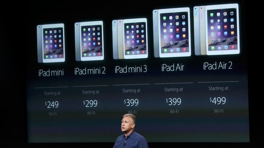 Neben dem neuen iPad Air 2 und dem iPad mini 3 bleiben die Vorgänger zu reduzierten Preisen im Sortiment.