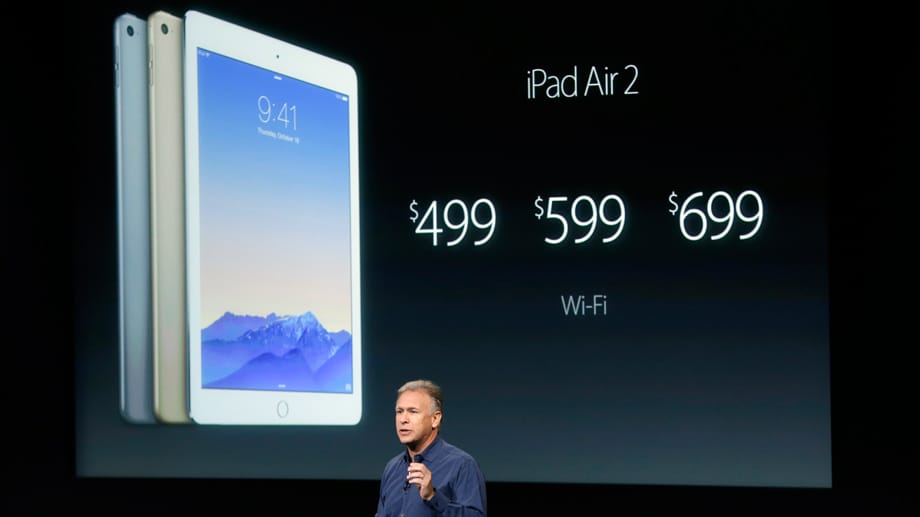 Das neue iPad Air 2 kostet soviel wie sein Vorgängermodell bisher gekostet hat.