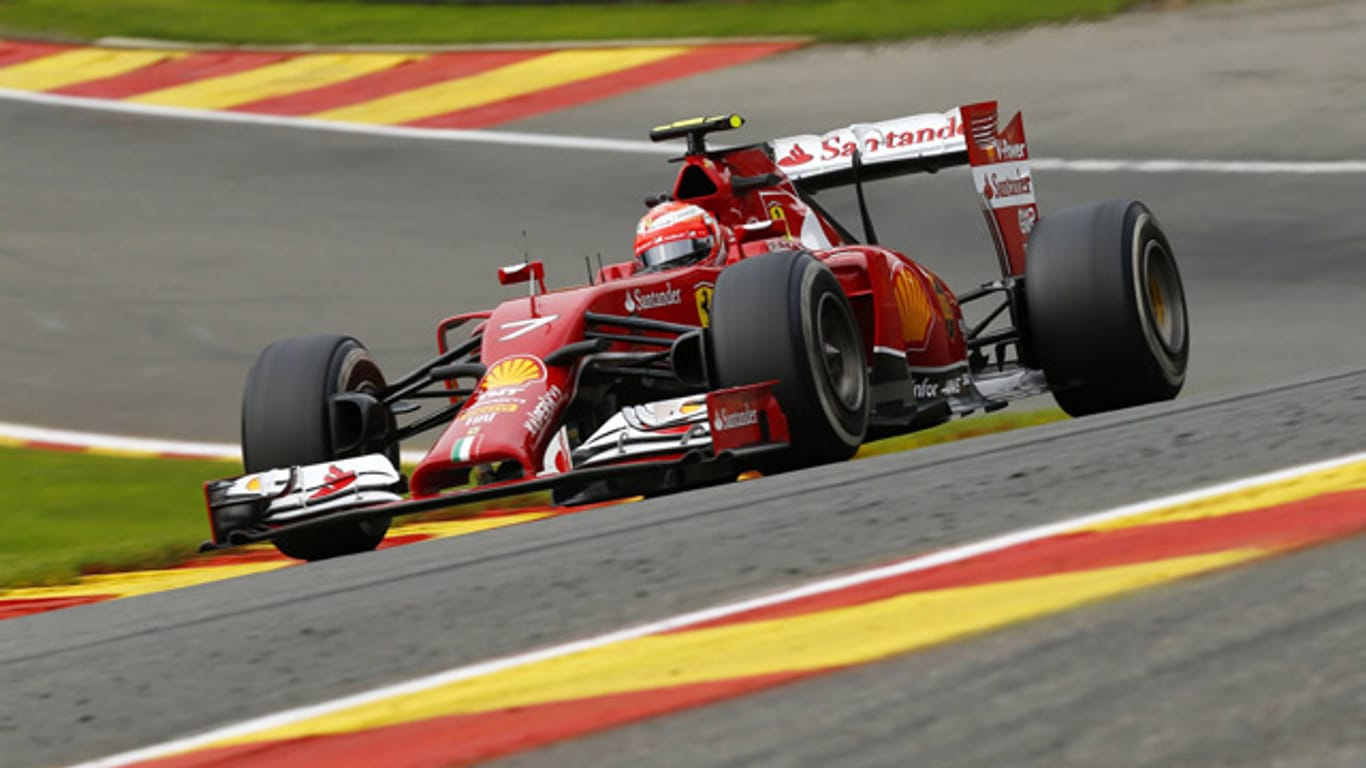 Kimi Räikkönen - hier beim Rennen in dieser Saison in Spa - holte 2007 den letzten WM-Titel für Ferrari.