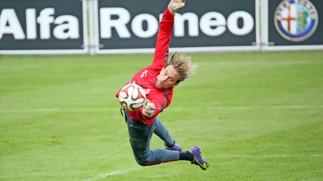 Timo Hildebrand ist bei Eintracht Frankfurt derzeit die Nummer zwei.