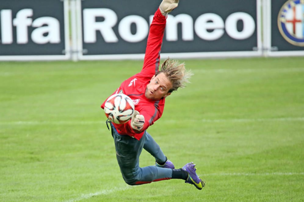 Timo Hildebrand ist bei Eintracht Frankfurt derzeit die Nummer zwei.