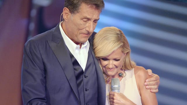 Helene Fischer rührte Udo Jürgens mit ihrem Vortrag von "Mercie Chérie" zu Tränen.