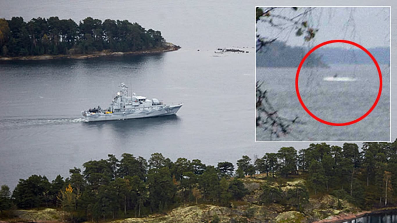 Die Suche nach dem unbekannten Schiff, das vor der Küste Stockholms aufgenommen wurde, geht weiter.