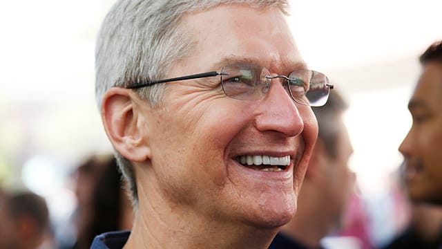 Apple-Chef Tim Cook hat gut lachen: "Wir verkaufen alles, was wir produzieren."