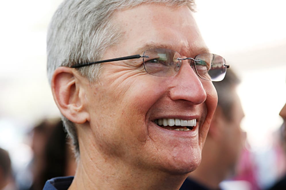 Apple-Chef Tim Cook hat gut lachen: "Wir verkaufen alles, was wir produzieren."