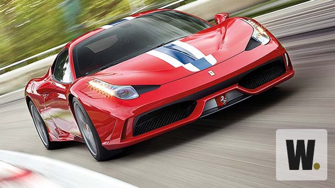 Der Ferrari 458 Speciale in Aktion.