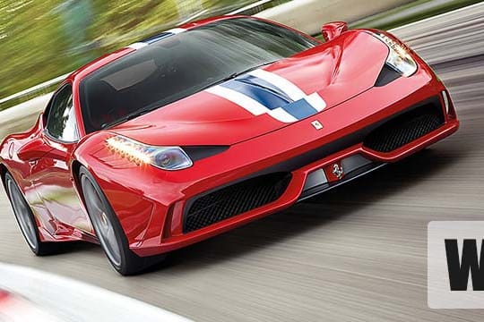 Der Ferrari 458 Speciale in Aktion.