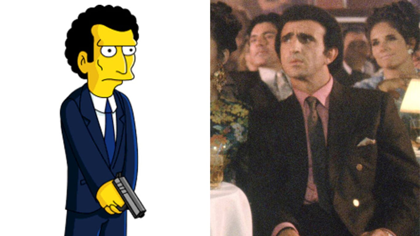 Frank Sivero in "Good Fellas" und "Louie", sein Alter Ego aus "Die Simpsons"