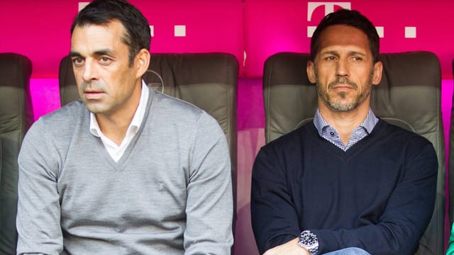 Robin Dutt (li.) und Thomas Eichin: Die Zusammenarbeit ist beendet.