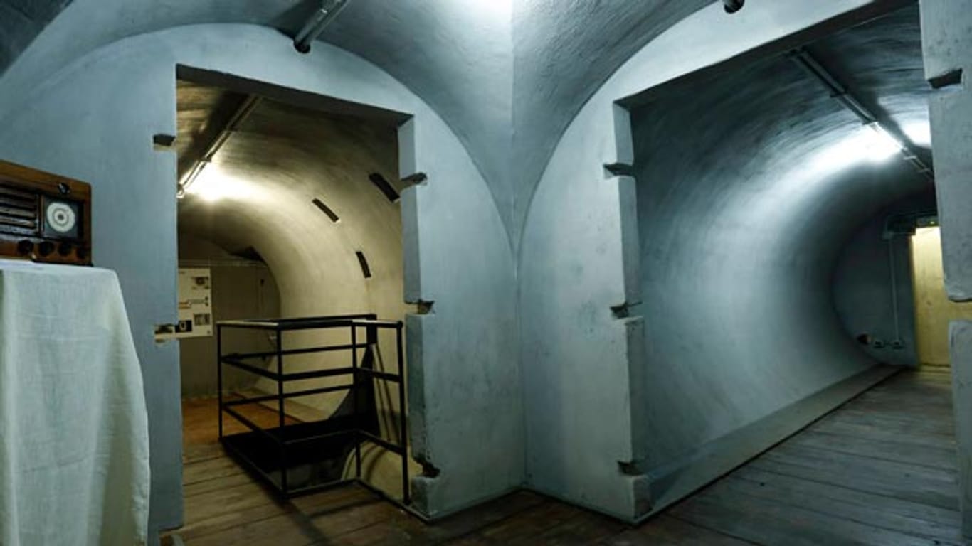 In einem alten Weinkeller ließ Diktator Mussolini Schutzräume bauen