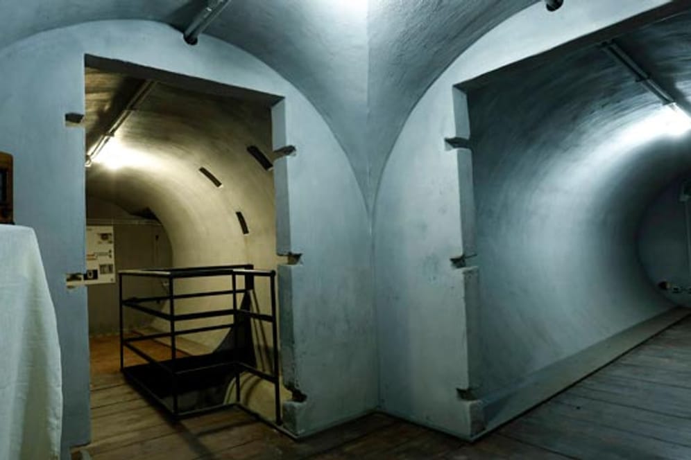 In einem alten Weinkeller ließ Diktator Mussolini Schutzräume bauen