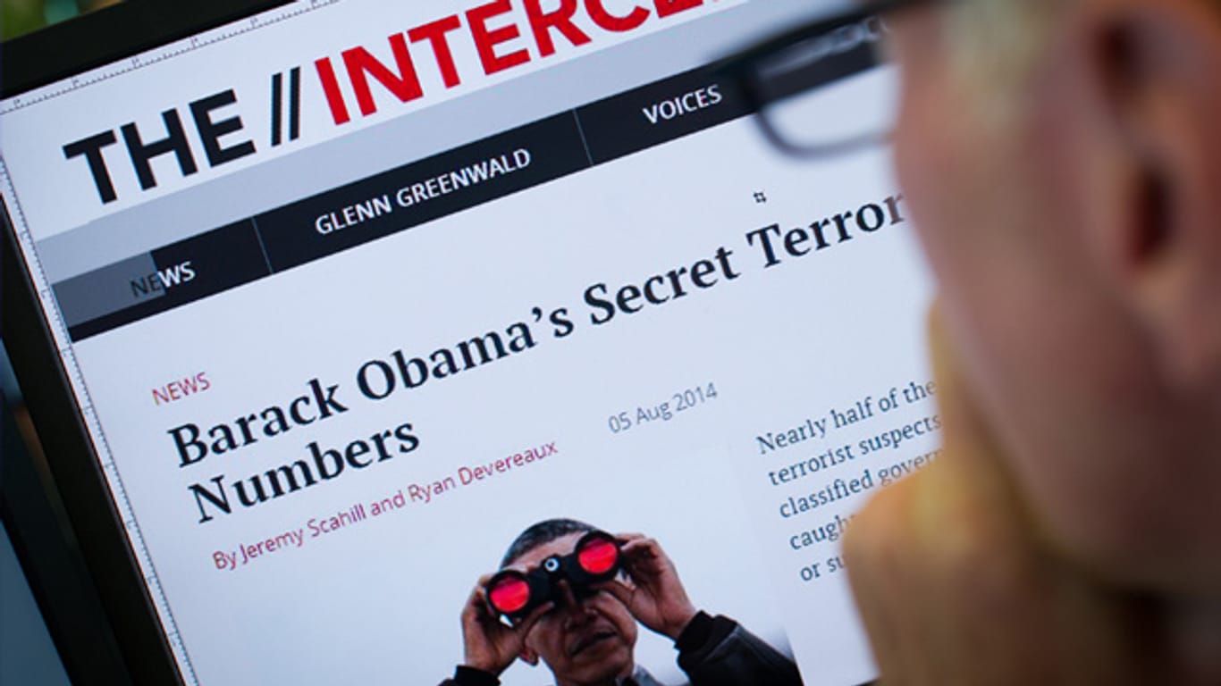 Die Internetseite "The Intercept" beleuchtet die Praktiken der US-Geheimdienste.