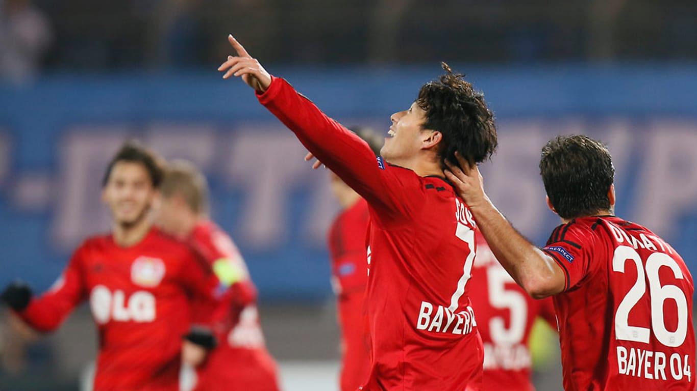 Matchwinner: Heung-Min Son schoss Bayer Leverkusen mit seinem Doppelpack in St. Petersburg zum Sieg.