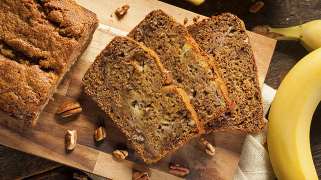 Das Bananabread ist kein Brot, sondern ein süßer Kuchen