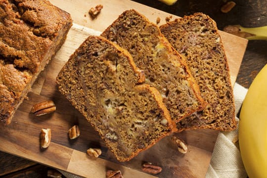 Das Bananabread ist kein Brot, sondern ein süßer Kuchen