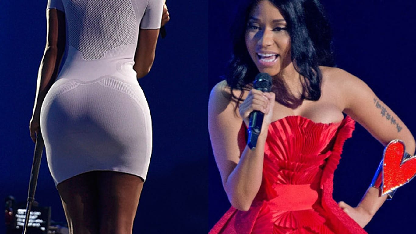 Moderatorin Nicki Minaj zeigt bei den "MTV Europe Music Awards", was sie zu bieten hat.