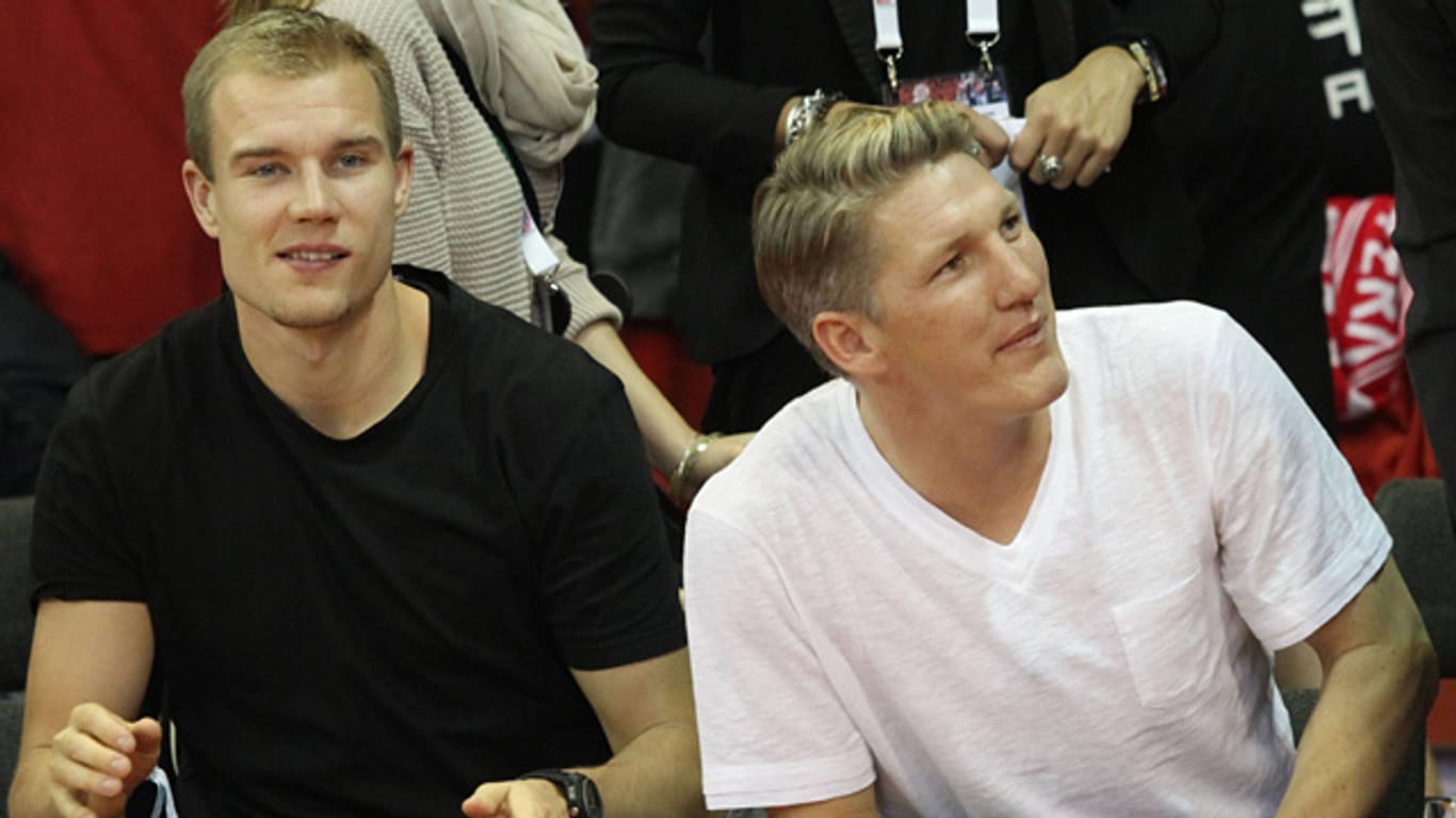 Holger Badstuber und Bastian Schweinsteiger.