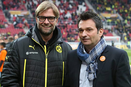 Jürgen Klopp (li.) und Christian Heidel haben in Mainz viele Jahre zusammengearbeitet.