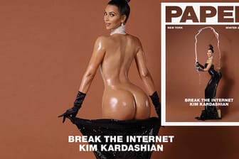 Kim Kardashian glänzt wie eine Speckschwarte.